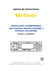Manual de uso MX Onda Escorial Radio para coche