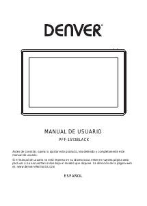 Manual de uso Denver PFF-1513 Marco digital
