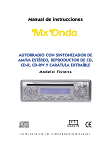 Manual de uso MX Onda Fisterra Radio para coche