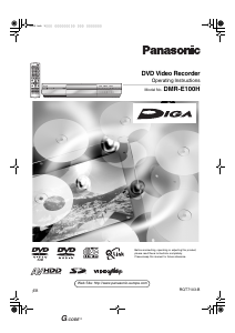 Manual Panasonic DMR-E100H DVD Player