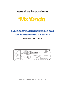 Manual de uso MX Onda Huesca Radio para coche