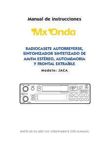 Manual de uso MX Onda Jaca Radio para coche