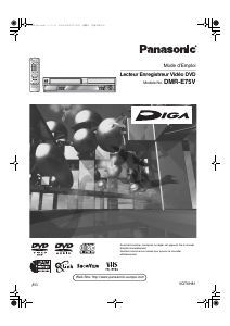 Mode d’emploi Panasonic DMR-E75VEG Lecteur DVD