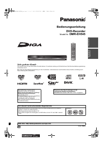 Bedienungsanleitung Panasonic DMR-EH545EG DVD-player