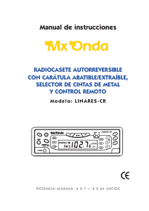 Manual de uso MX Onda Linares-CR Radio para coche