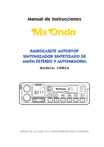 Manual de uso MX Onda Lorca Radio para coche