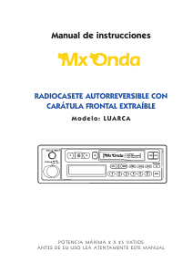 Manual de uso MX Onda Luarca Radio para coche