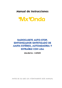 Manual de uso MX Onda Lugo Radio para coche