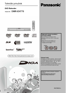 Priručnik Panasonic DMR-EH770 DVD reproduktor