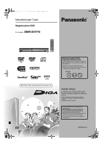 Manuale Panasonic DMR-EH770 Lettore DVD
