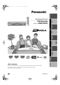 Manual Panasonic DMR-ES30V DVD Player