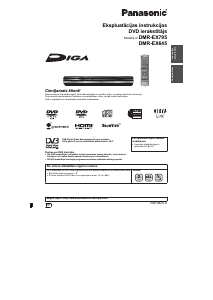 Rokasgrāmata Panasonic DMR-EX645 DVD atskaņotājs