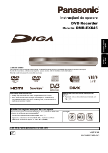 Manual Panasonic DMR-EX645 DVD player