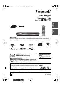 Mode d’emploi Panasonic DMR-EX72S Lecteur DVD