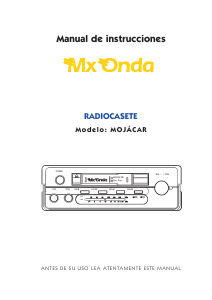 Manual de uso MX Onda Mojacar Radio para coche