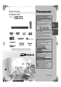 Mode d’emploi Panasonic DMR-EX79 Lecteur DVD