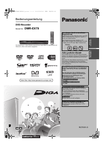 Bedienungsanleitung Panasonic DMR-EX79 DVD-player
