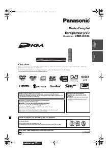 Mode d’emploi Panasonic DMR-EX83 Lecteur DVD