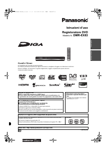 Manuale Panasonic DMR-EX83 Lettore DVD