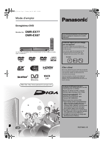 Mode d’emploi Panasonic DMR-EX87 Lecteur DVD