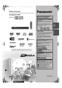 Mode d’emploi Panasonic DMR-EX89 Lecteur DVD