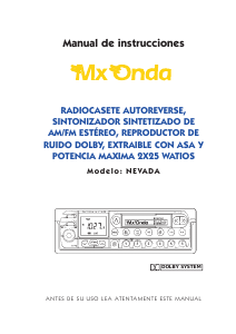 Manual de uso MX Onda Nevada Radio para coche