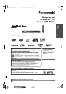 Mode d’emploi Panasonic DMR-EX96CEG Lecteur DVD