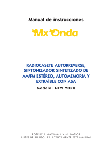 Manual de uso MX Onda New York Radio para coche