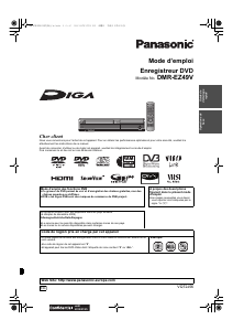 Mode d’emploi Panasonic DMR-EZ49V Lecteur DVD