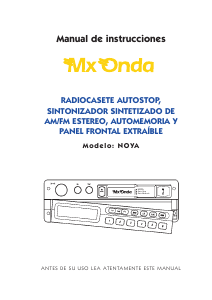 Manual de uso MX Onda Noya Radio para coche