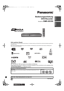 Bedienungsanleitung Panasonic DMR-XS350 DVD-player