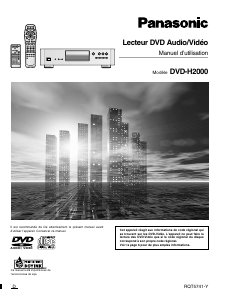 Mode d’emploi Panasonic DVD-H2000 Lecteur DVD