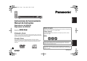 Manual Panasonic DVD-K32 Leitor de DVD