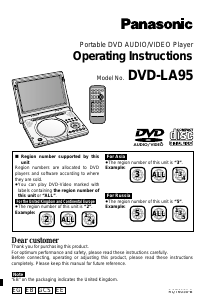 Manual Panasonic DVD-LA95 DVD Player