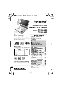 Manual Panasonic DVD-LS50 DVD Player