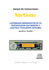 Manual de uso MX Onda Riano Radio para coche