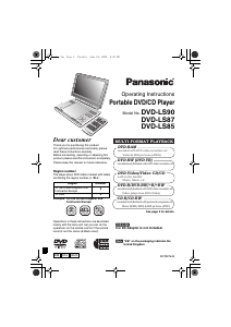 Handleiding Panasonic DVD-LS87 DVD speler