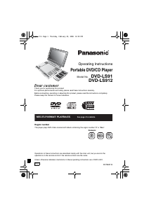 Manual Panasonic DVD-LS912 DVD Player