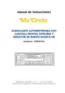 Manual de uso MX Onda Segovia Radio para coche