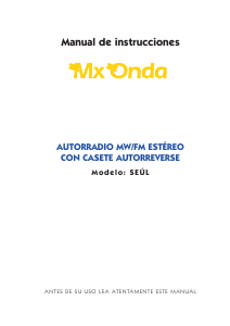 Manual de uso MX Onda Seul Radio para coche