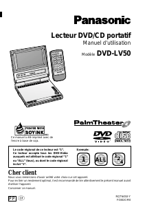 Mode d’emploi Panasonic DVD-LV50PP Lecteur DVD