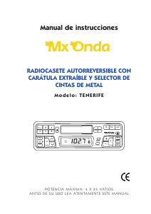 Manual de uso MX Onda Tenerife Radio para coche