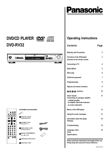 Handleiding Panasonic DVD-RV32EG DVD speler