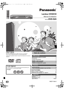 Mode d’emploi Panasonic DVD-S25 Lecteur DVD