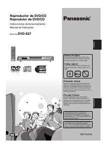 Manual de uso Panasonic DVD-S27PLA Reproductor DVD