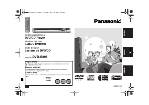 Mode d’emploi Panasonic DVD-S295EG Lecteur DVD