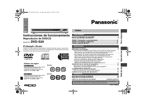 Manual de uso Panasonic DVD-S29PLA Reproductor DVD