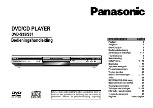 Handleiding Panasonic DVD-S31EG DVD speler