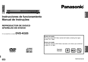 Manual Panasonic DVD-S325 Leitor de DVD