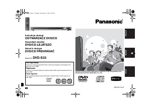 Manuál Panasonic DVD-S33 Přehrávač DVD